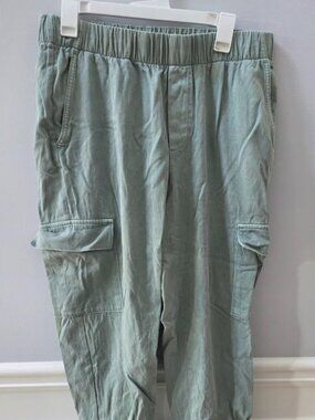 Gap Sage Green Cargo Pants Size L Petite
